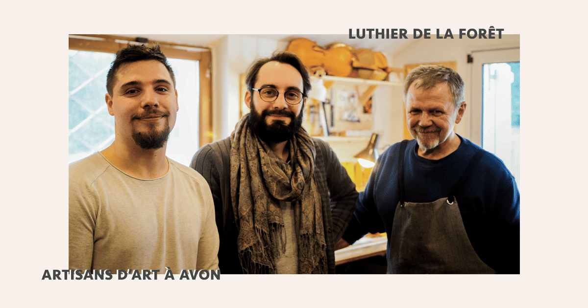 trio luthiers artisans art avon luthier de la foret metier passion art musique 77