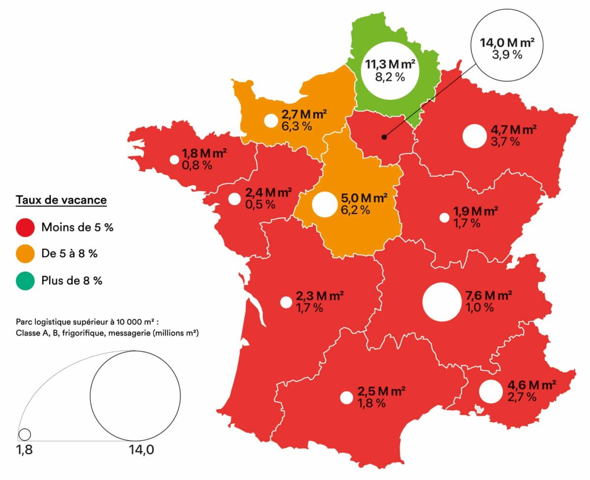 carte taux vacance