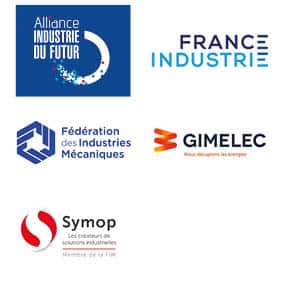 logos acteurs filiere industrie du futur associations